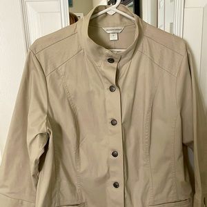 Tan cotton jacket.